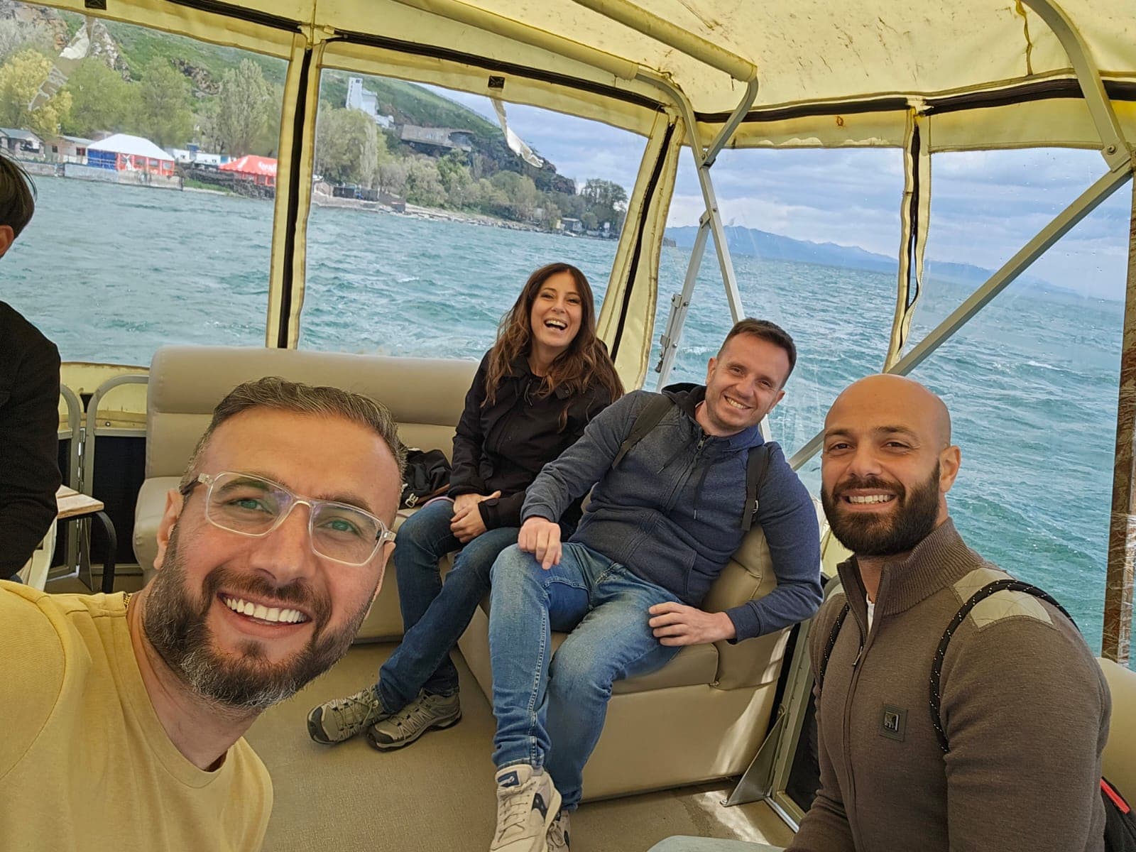Chris sharing Armenia's stories with travelers